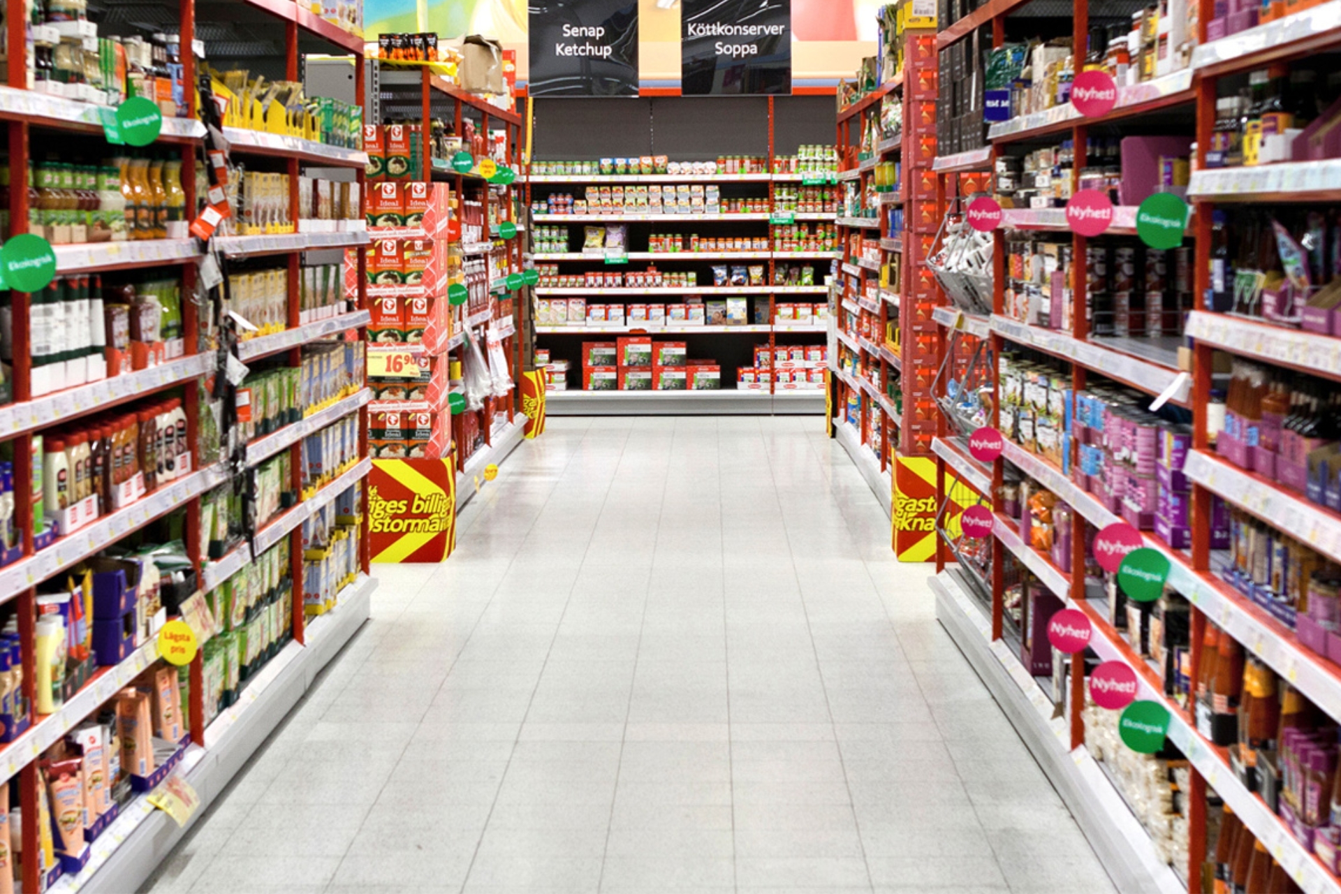 ICA Tappström butik gång