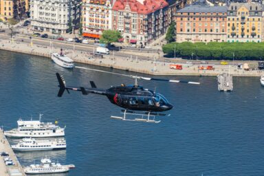 Live it Online helikopter över stockholm