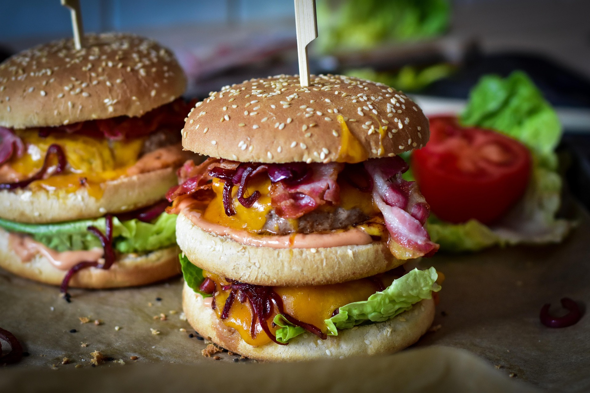 Smash hamburgare