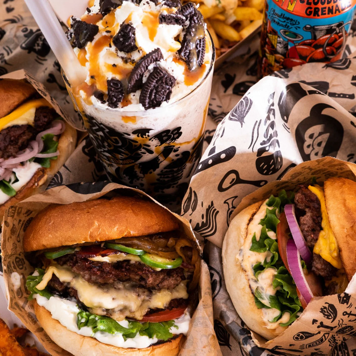 Bastard Burgers hamburgare